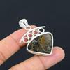 Sisters Day Deal Sterling Silver Golden Pietersite Gemstone Mother Boho Pendant