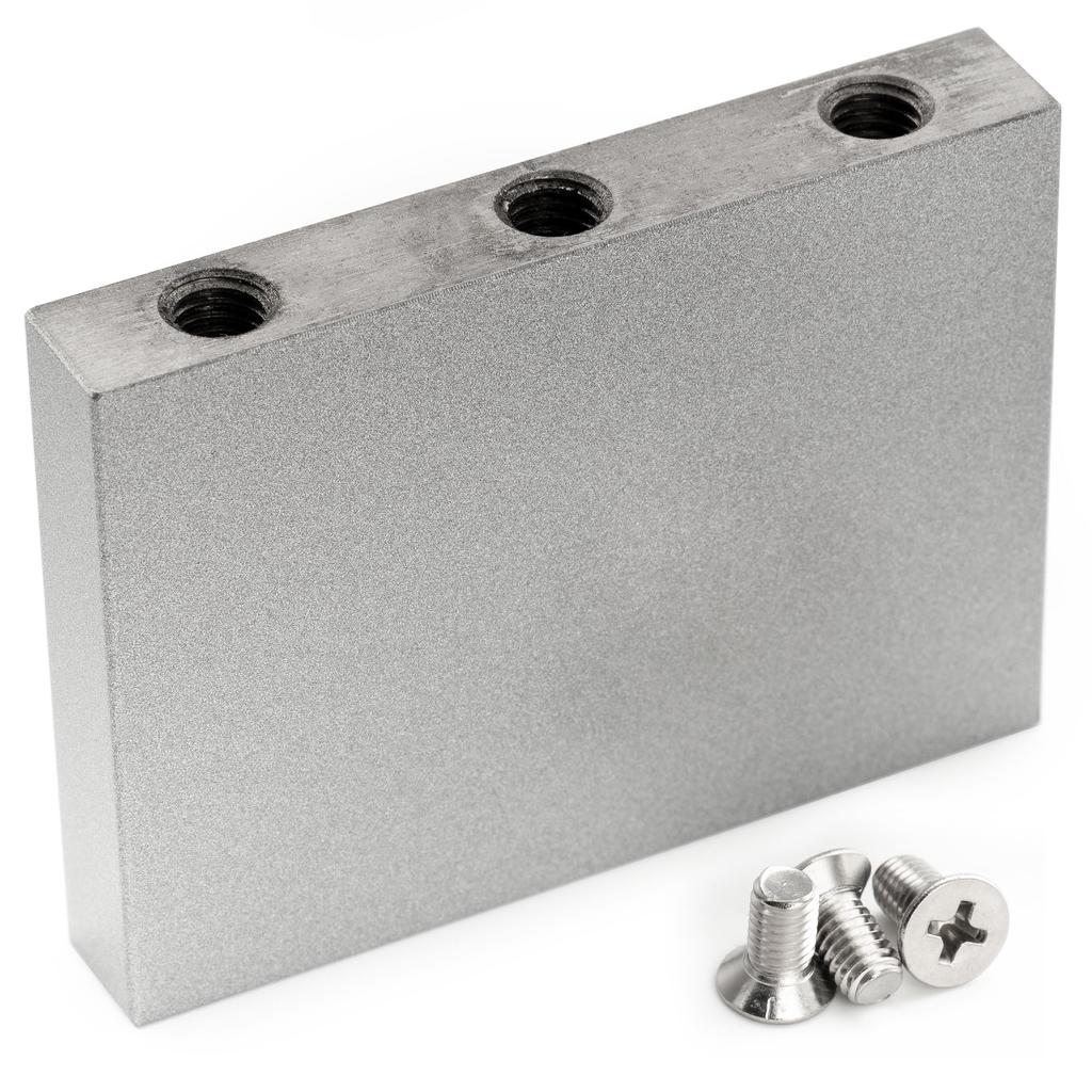 Musiclily Ultra 37mm Full Solid Steel Tremolo Block for Electric Guitar Floyd Rose Double Locking Tremolo Bridge
