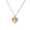 Heart Shape Pendant Necklace for Women 2025 New Fashion Golden Stainless Steel Chain Wedding Party Jewelry Accessories