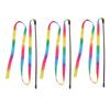 Ribbon Cat Wand Colorful Boredom Relief Funny Interactive Cat String Stick Toy for Kittens 3pcs