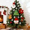 6Pcs/Set Snowman Hanging Reindeer DIY Santa Claus Felt Fabric Snowflake Cute Christmas Ornament Xmas Tree