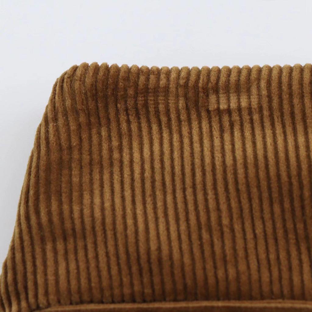 2024 Winter Women's European-American Style Corduroy Mid-Waist Mini Skirt