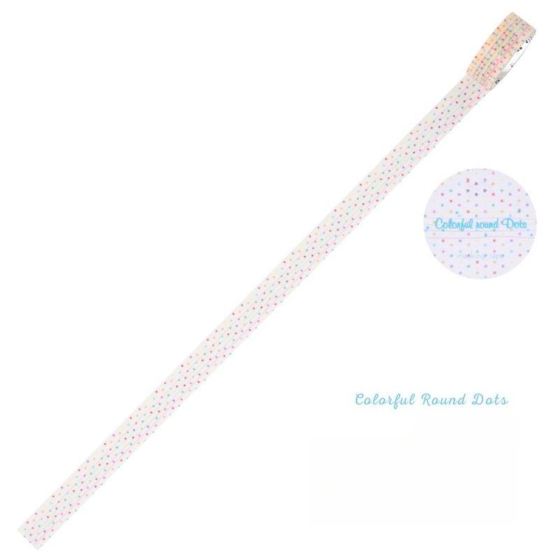 

1pc Polka Dot Glitter Washi Tape - Simple Basic Material for Children s Journaling, DIY Collage, and Holiday Gifts