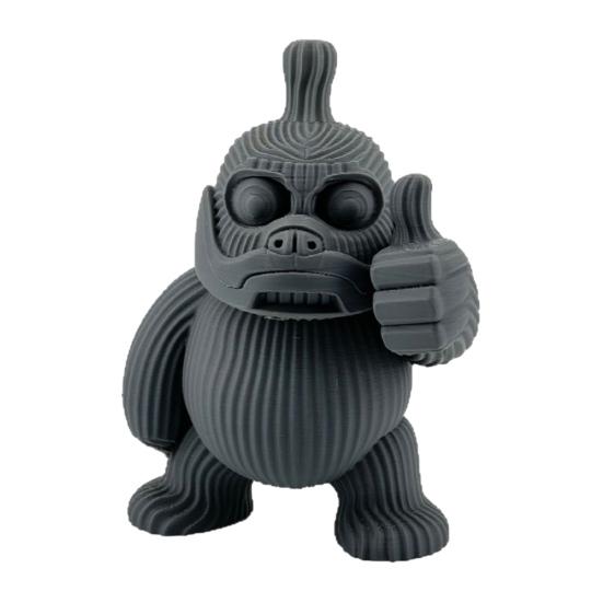 

3D Printed Gorilla Ornament Cartoon Thumb-up Orangutan Figurine Animal Statue Sculpture Home Office Desktop Decoration чёрный