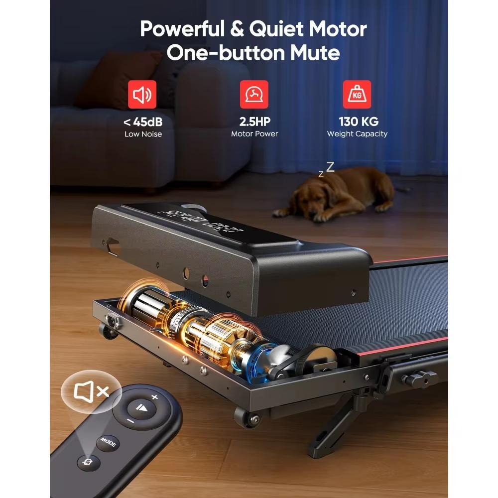 New Toputure TP4 4in1 Faltbares Laufband, 12km/h, 9% Neigung, 2,5 PS Motor, Fernbedienung & LED Display, Platzsparend for Home & Office