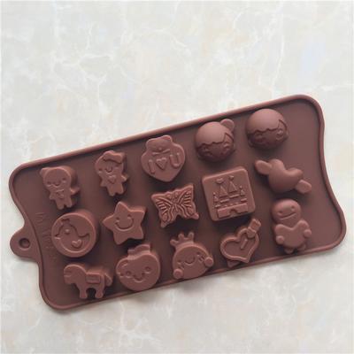 Silicone Molds 15Cavity DIY Chocolate Candy Molds Personailty FDA Safe Bkaing Decorations Tools