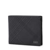 Black Check Leather Wallet Dbwa1e093bk