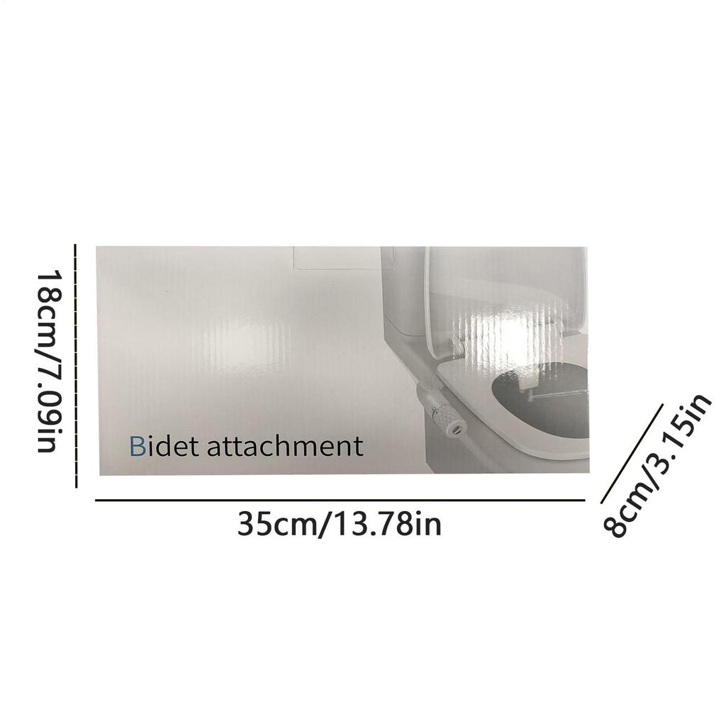 Bidet Attachment Bidet Non-electric Bidet Handed Small Bidets Self Clean with duals nozzle system for buttocks and feminine wash