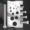 Stainless Steel Screw Thread Pitch Gauge Ruler Measuring Tool,Bolt Nut Screw Cutting Gauge Angle Model Measuring Pitch Caliper
