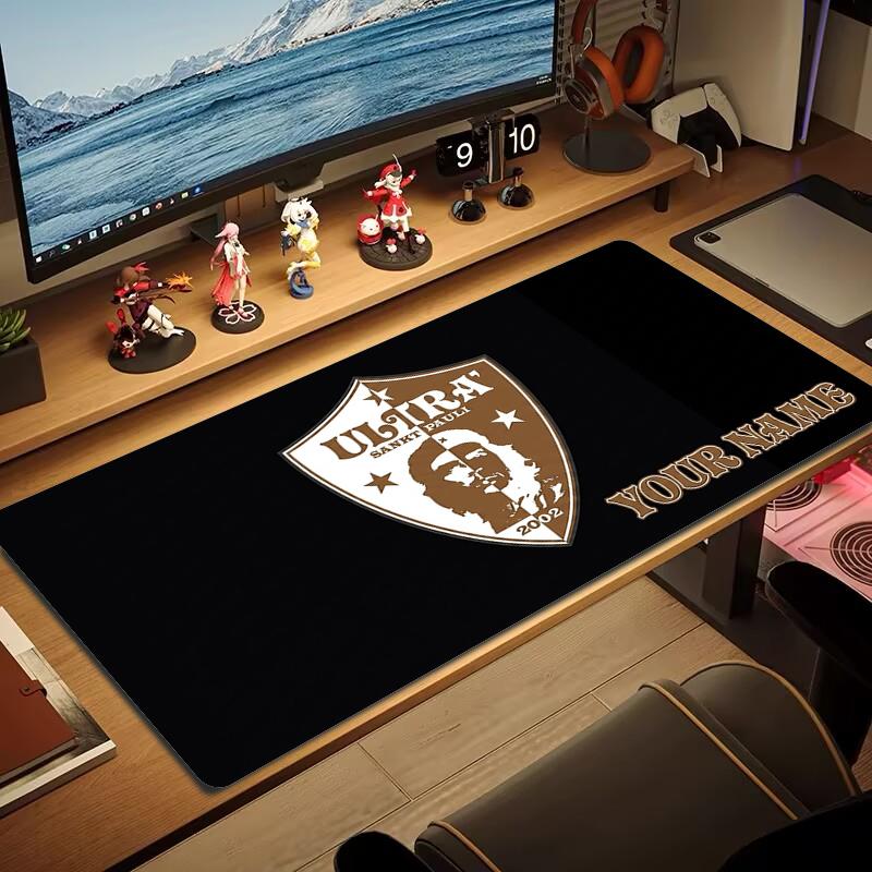 Benutzerdefinierter Name Ultra Sankt Pauli Mauspade Großes Gaming-Tischkissen Rutschfestes Laptop-Tablet Großes Mauspade XXL-Matte Mini-PC-Spielmatte Mit Verriegeltem Rand
