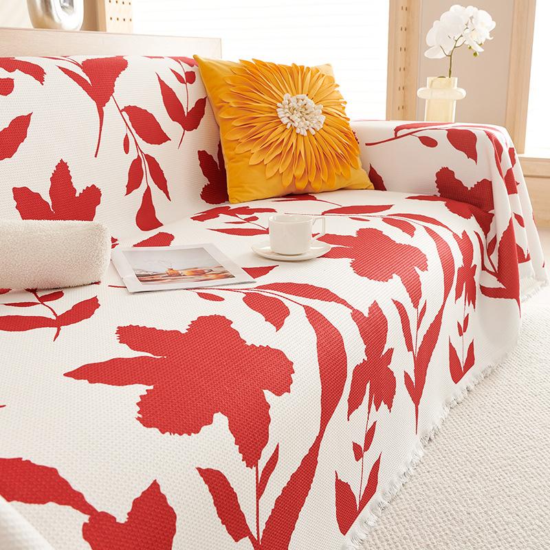 

Новая китайская свадебная серия SLEEMON, полотенце для дивана, вафельный чехол для дивана, пылезащитный чехол для свадебной комнаты, ткань 180*130cm