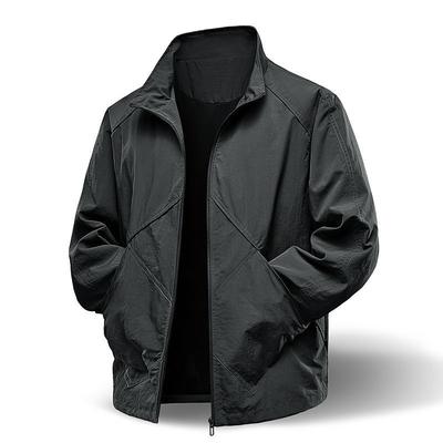 Workwear Jacket, Men's Stretch Outdoor Jacket, Stand Up Collar Jacket