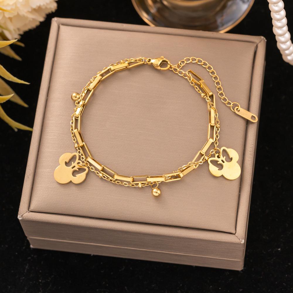 Fashion Titanium Steel Bracelet Never Fade Elegant Durable Jewelry for Women Men Unisex