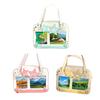 Kawaii Ita Bag Shoulder Bag with Clear Windows Anime Pin Display Bag Doll Badge Display Tote Cute Star Handbag Holds 20cm Doll for Cosplay Anime Fairs