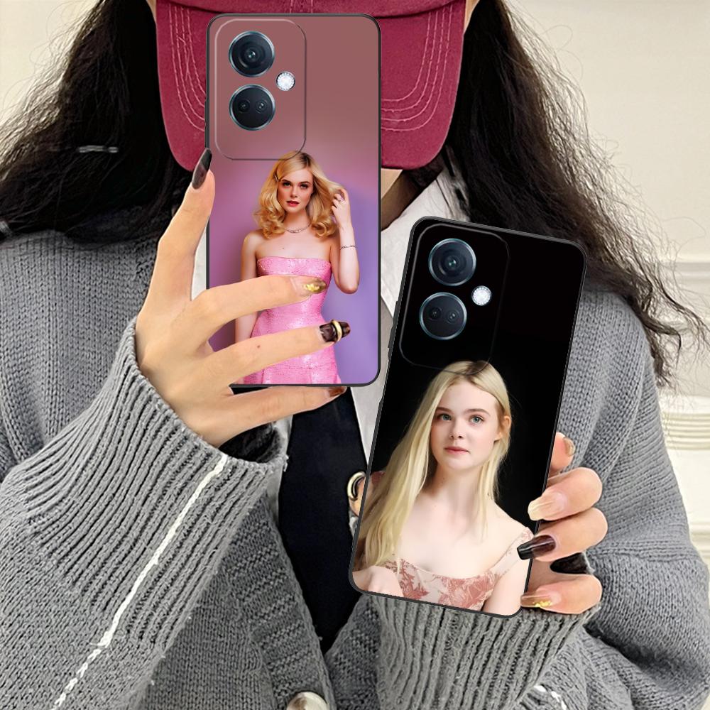 Elle Fanning Matte TPU Mobile Phone Case for OPPO Find X9 X8 X7 X6 X5 X3 X2 Plus S Pro Ultra Lite Colorful Printing Cover