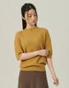 Beiseuseuledeu Dense Cable Knit Mid Sleeve Pullover_Mustard