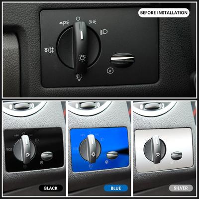 Ford Focus 2 MK2 2005 - 2011 LHD Fényszóró Kapcsoló Panel Takaró Matrica Első Lámpa Állító Gomb Díszléc Belső Kiegészítők