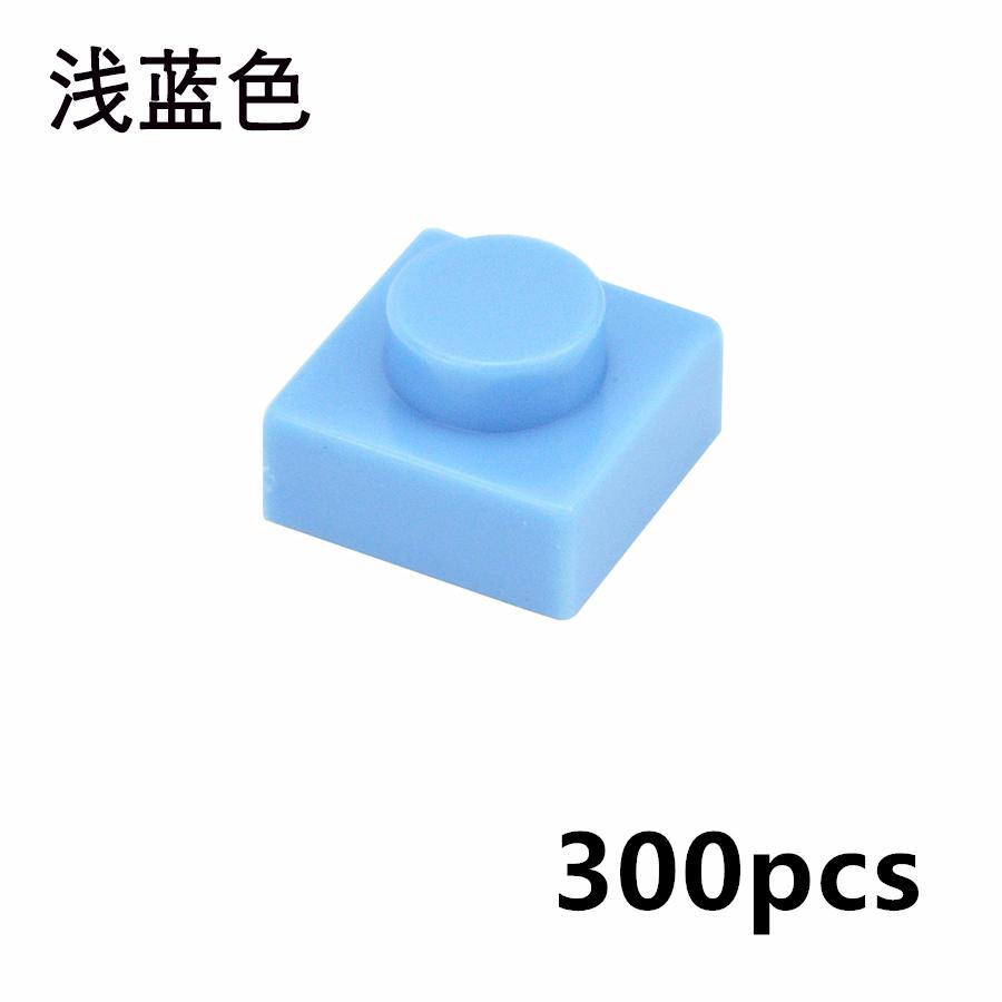 300 Stück DIY Partikel 3024 Dünne Bausteine 1x1 Noppen Steine Pädagogisches Zusammenbauen Konstruktion Kompatibel 3034 Kinderspielzeug