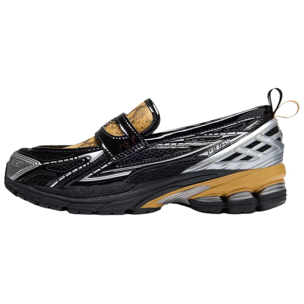 GANNI x New Balance 1906L Schlangenleder Schwarz Silber Unisex Sneaker Herbstblatt Silber-Metallic U1906LGA