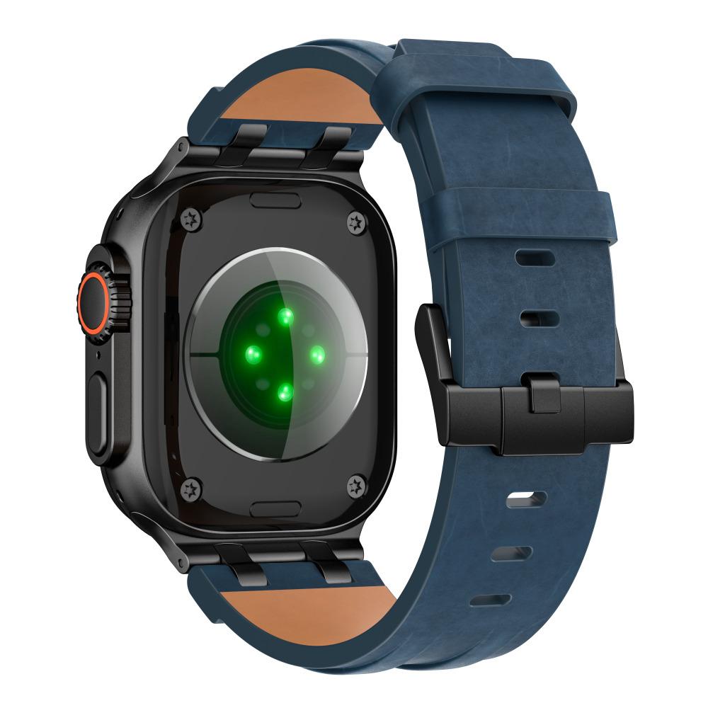 Leather Strap for Apple Watch Ultra3 2 1 49mm 46mm 45mm 44mm Series 11 10 9 8 7 6 5 4 Se Band Man Elegant Bracelet Replacement