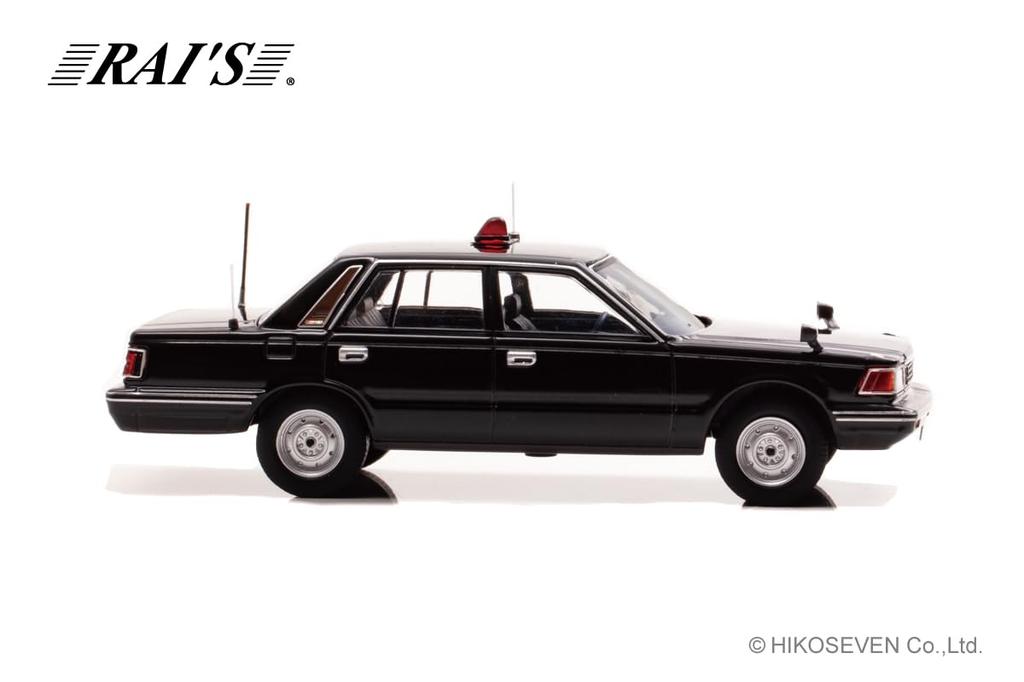 RAI'S 1/43 Scale Nissan Cedric (YPY30 Modified) 1985 Police Headquarters Security Department VIP Protection Vehicle, Finished Model, H7438503
