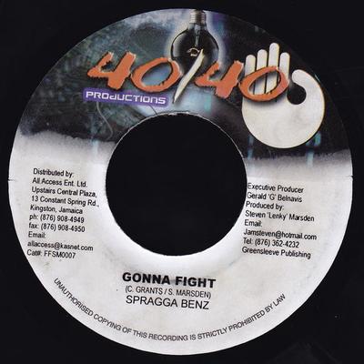 7inch Record SPRAGGA BENZ - Gonna Fight FFSM0007 40/40 Productio 2002 Jamaica Reggae, Ska & Dub Used