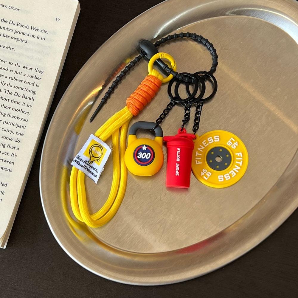 

Плетений вручну фітнес брелок міні гантель нейлонова мотузка підвіска ювелірні аксесуари Style 11