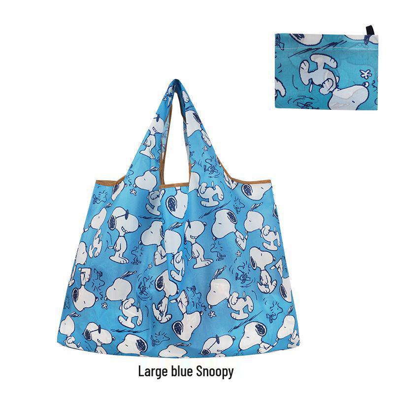 

Складная экологичная большая водонепроницаемая сумка для покупок Snoopy с плечевым ремнем