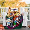 1pc Rugrats in paris2 Theme Blanket - Digital Print, Polyester, Cozy for All Seasons, Perfect for Outdoor, Camping, and Travel