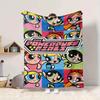 1pc Powerpuff Girls Flannel Throw Blanket - Lightweight Soft Warm All-Season Blanket for Sofa, Bed, Travel, Camping  L1029188