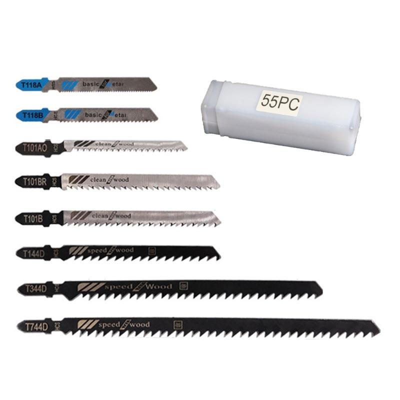 T Shaft Jigsaws Cutter Assorted Set for Cutting Wood, Plastic, Aluminum High Strength Jigsaws Cutter Jigsaws Cutter Set