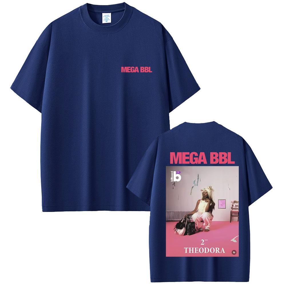 Rapper Theodora Mega Bbl Album Graphic Tshirt Men Women Hip Hop Fashion Pop Music T Shirts Unisex Casual Vintage Cotton Tshirt