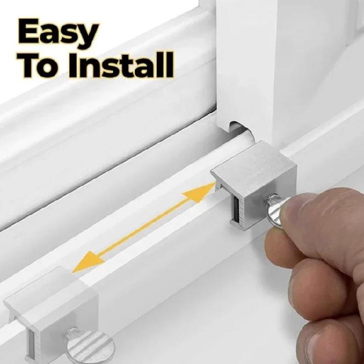 Sliding Door Lock With Security Limiter Function Easy Installation For Window Balconies And Patio Door