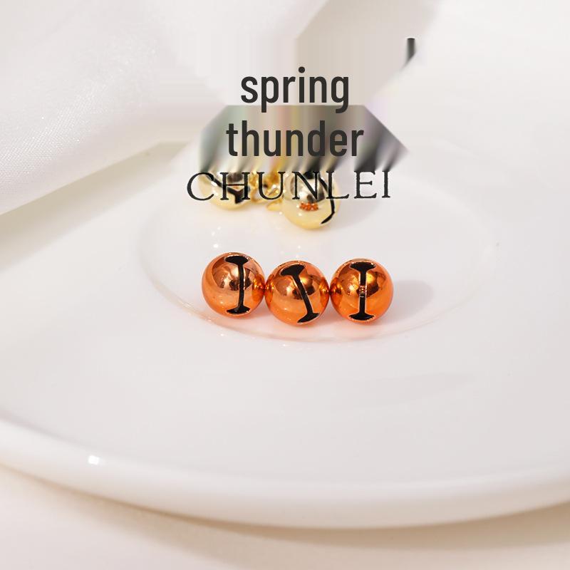 8mm Colored Copper Bell Charm for Pet Collars & Christmas Decorations