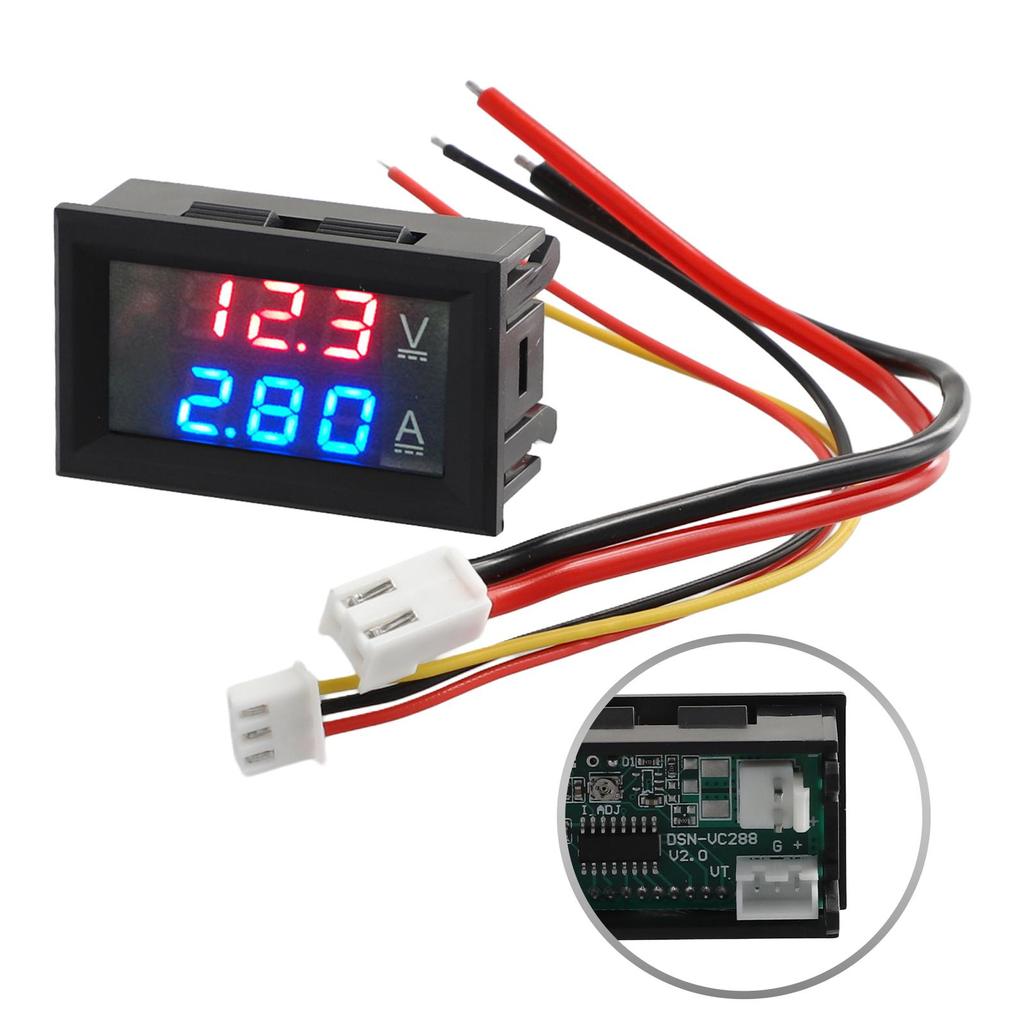Voltmeter Amperemeter Materialer av høy kvalitet LED 100A Digital 1 stk