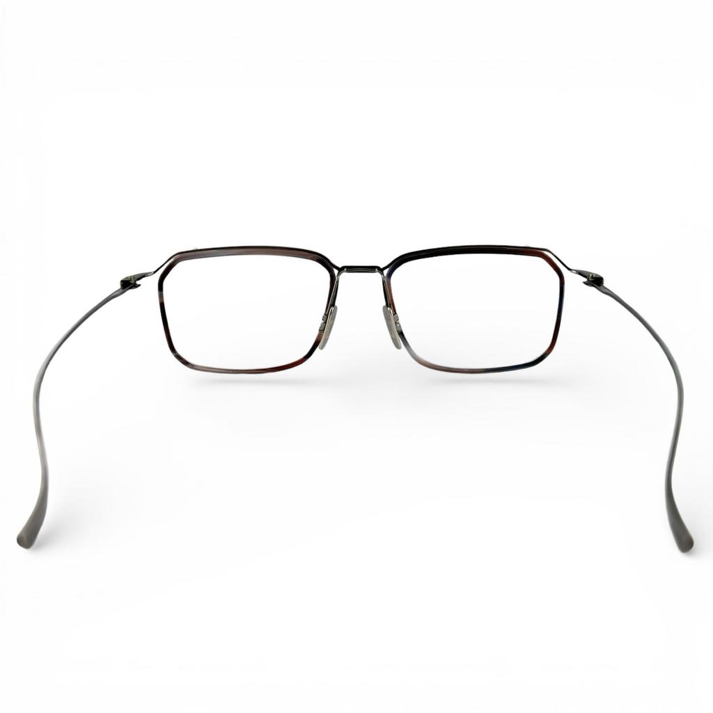 Excellent DITA Glasses SCHEMA-FIVE Square brown marble Women DTX423 Used