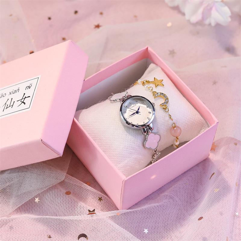 Cold Wind Small Dial Bracelet Watch Female Student Niche Simple Light Luxury Mori Versatile Calendar