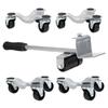 Furniture Transport Set Silver Lifter Moving Plate for Heavy Objects Bearing 400KG