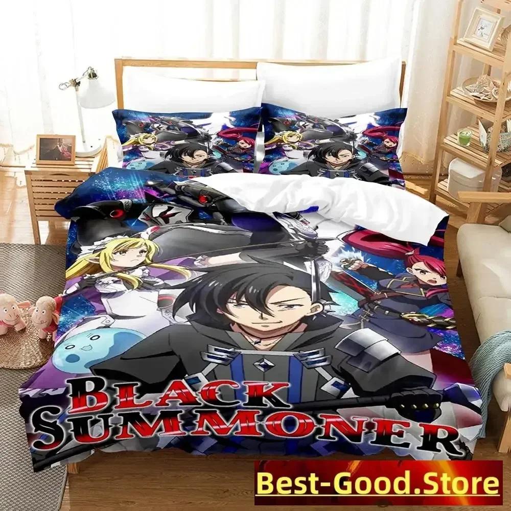 

Comforter New Black Summoner Bedding Set Printed Bed Set With Bed Soft Single Double Queen Super King Size Comforter (quilt)-EU Single(135*200cm)3pcs