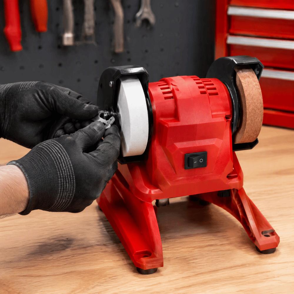 Dual Grinding Wheels Electric Belt Sander Only Tool Electric Knife Sharpener Metalworking DIY