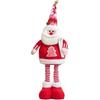 Mini Stretchable Leg Christmas Doll Cartoon Christmas Knitted Doll Long Legged Elk Doll  Office
