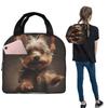 Yorkshire Terrier Dog Being Cute Insulated Lunch Bag for Women Children Portable Food Boxes Thermal Lunch Box Tote