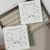 7PCS Mini Butterfly Earrings Y2K Alloy Animal Heart Earring Multiple Pairs of Women's Earring