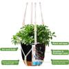 2025 Trend Self-Watering Hanging Planter 2-Pack, 34-Inch Macrame Hanger Plant Pot For Indoor& Outdoor With Drainage