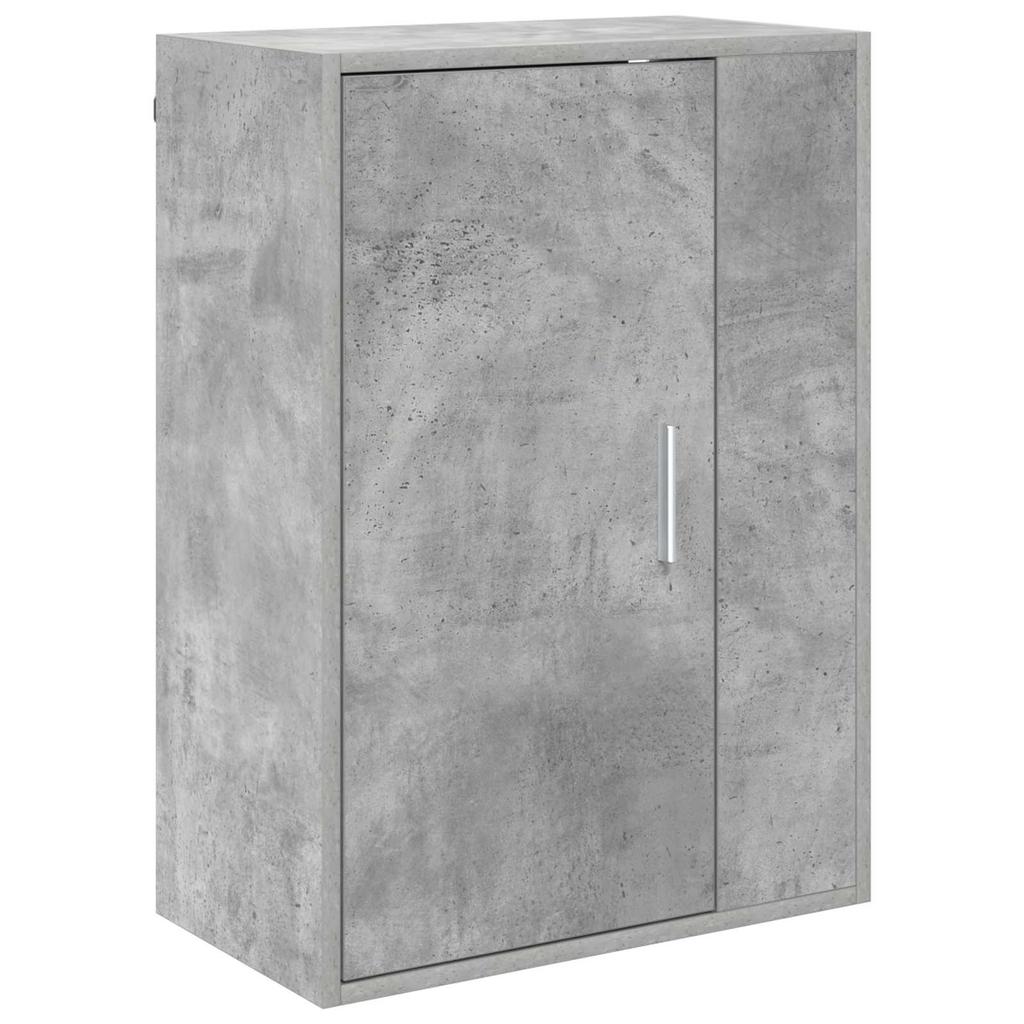Wall Mounted TV Cabinet Set 4 pcs Concrete Grey Engineered Wood