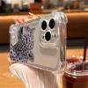 Phone Case For iPhone 17 16 15 14 13 12 11 Pro Max XR XS X 16 Plus 17 Air Leopard Pattern Transparent Shockproof Bumper Cover