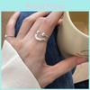 Trendy Korean Style Smiley Face Adjustable Ring For Women Sophisticated And Chic Design