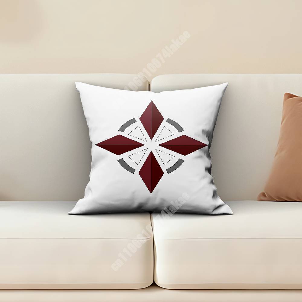 RResident EvilS Umbrella Corporation Pillow Cover Sofa Couch Cushion Case Creative Workspace Accent Home Decor