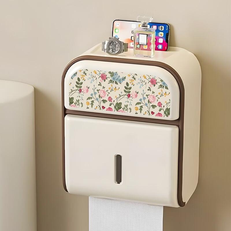 Elegant Bathroom Tissue Box with Storage