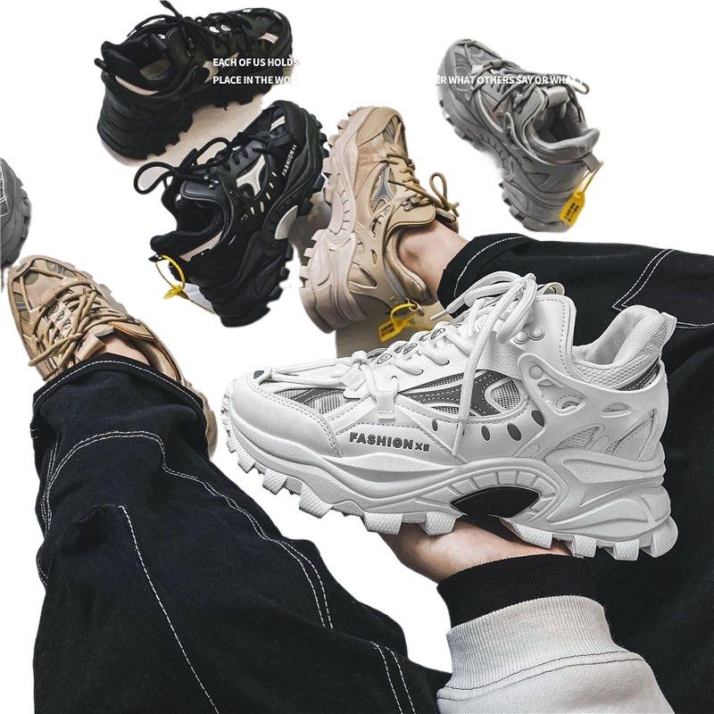 Spring and Autumn National Tide 2025 Internet Celebrity Breathable Sports Shoes Casual Shoes Versatile Dad Shoes Men's Shoes